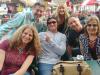 Fans & friends gather ‘round for a photo: Lauren, Vincent, Steve, Sherri, Ted & Christine, at Coconuts.